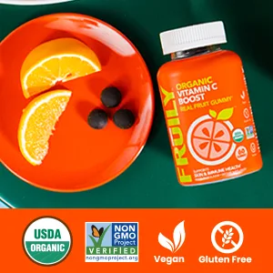 Fruily Organic Vitamin C Boost Mixed Fruit Flavor 60 Gummies - product information 7