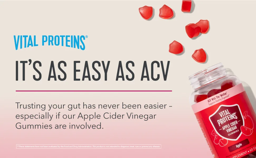 Vital Proteins Apple Cider Vinegar Gummies Apple 60 Gummies - product information 1