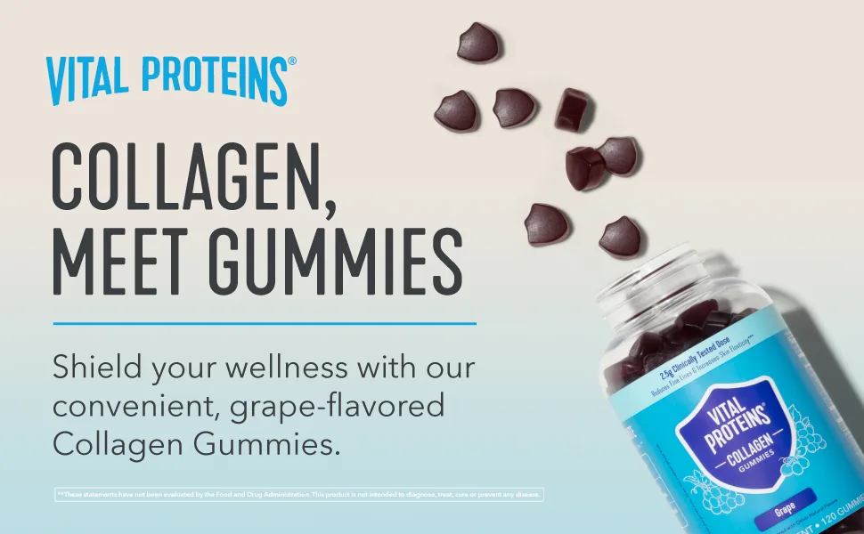 Vital Proteins Collagen Gummies Grape 120 Gummies - product information 1