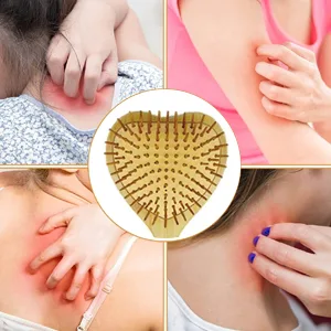 Sacjkt back scratch wood back scratch back scratch hand with long handle lovely back scratch for back and waist scratch -hand back massage (40cm wood color) - Rückenkratzer