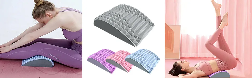 Jiahuade lumbar spine support Eva step bearing cubes orthopedic lumbar pillows massage pillows Reduce spine back pain relief lorse support for bed sofa car (D) - product information 4