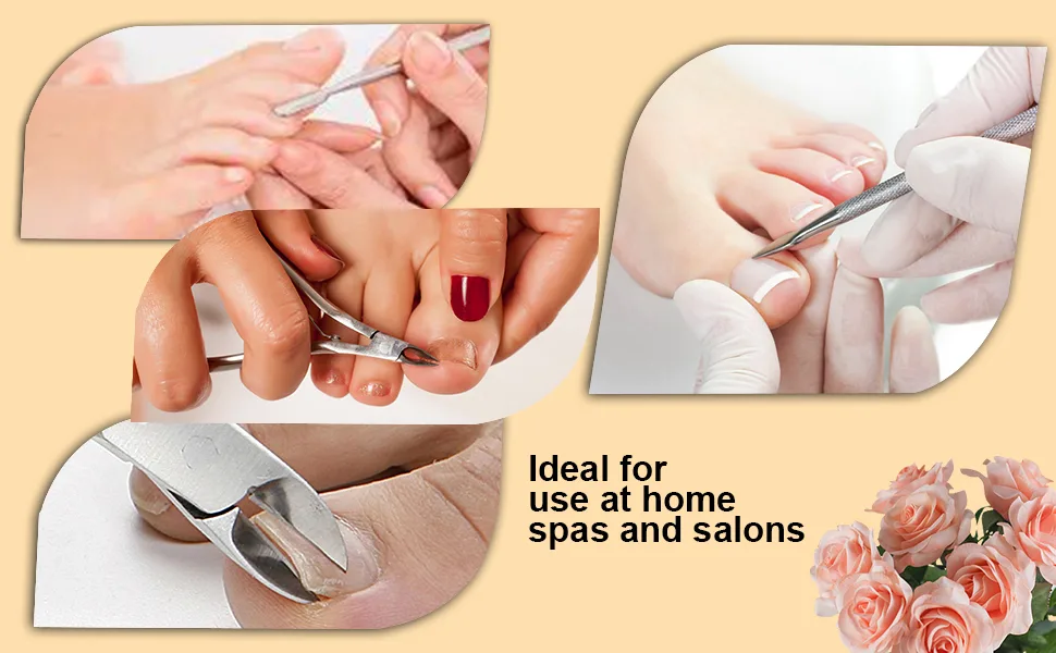 LIUJZZJ Cuticle Nippers with Cuticle Pusher Stainless Steel Cuticle Remover and Cutter Beauty Tool for Fingernails and Toenails - product information 4