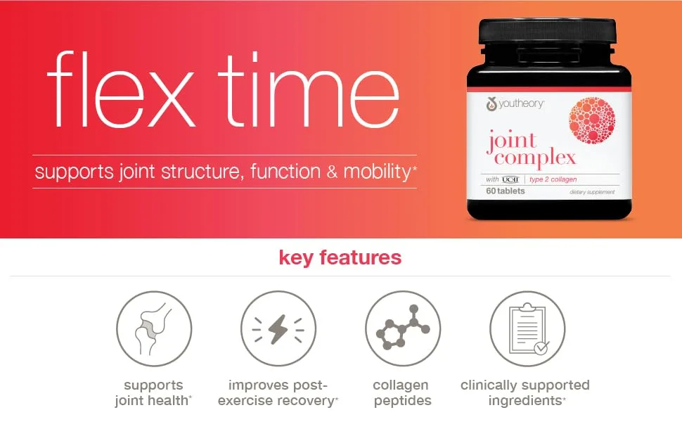 Youtheory Joint Complex with UC-11 Type 2 Collagen 60 Tablets - Youtheory Joint Complex Header