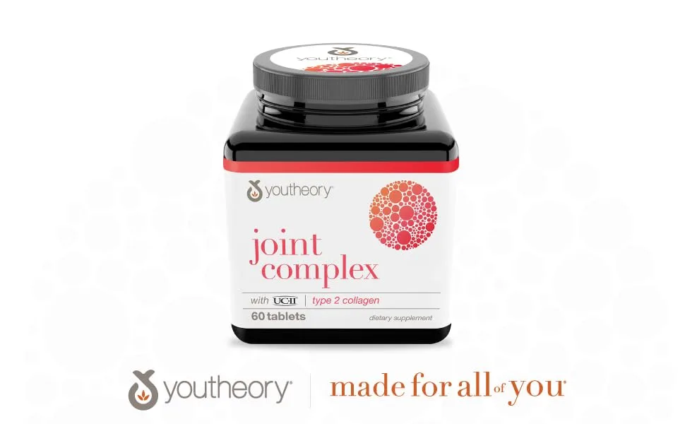 Youtheory Joint Complex with UC-11 Type 2 Collagen 60 Tablets - Youtheory Joint Complex Made for All of You