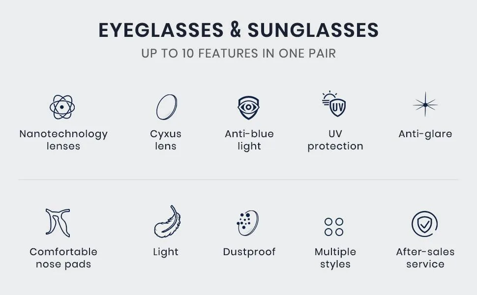 Cyxus glasses blue light filter glasses without strength anti-blue lights from laptops smartphones tablets and other screens 8382-intelligent glasses - Blaulichtfilter Brille