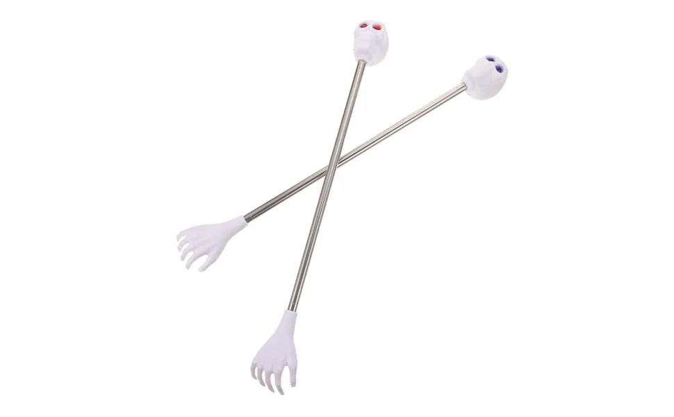 2 pieces of Halloween back scratch back scratches for back and head scratch ghost head Tick rod hand back scratch plastic brass massager Halloween-frequi - product information 3