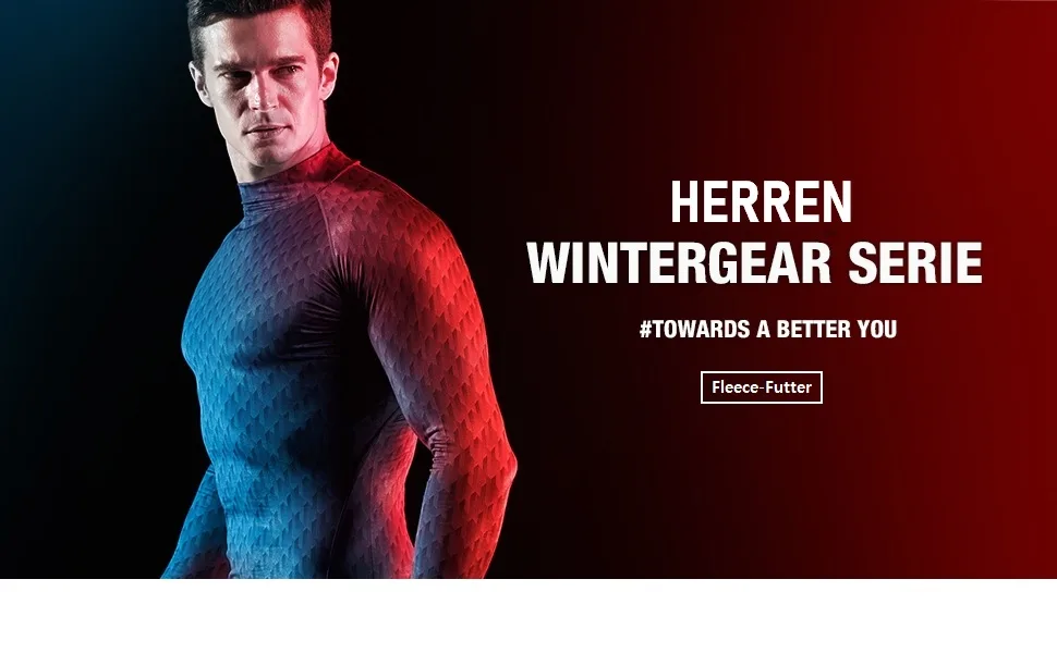 TSLA Men's Thermal Compression Underwear Wintergear Sports Leggings with Fleece Lining Heatlock Black & Charcoal S - herren wintergear