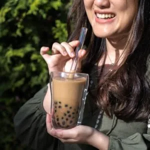 Bubble Barista Bubble Tea set to make yourself (6x tapioka 6x black tea 6x straws) - DIY starter set with boba tapioka and black pearls - done - bubble tea selbst machen set, bubble tea kit, bubble tea starterset