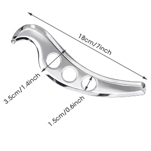 MQUPIN GUA SHA Massage tool 420 stainless steel scraper body-scrub therapy tools spa-board tools to reduce pain from the neck shoulder back muscles - product information 3