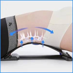 Back stretcher back trainer back stretcher back massager relaxation gift blue - rücken stretcher