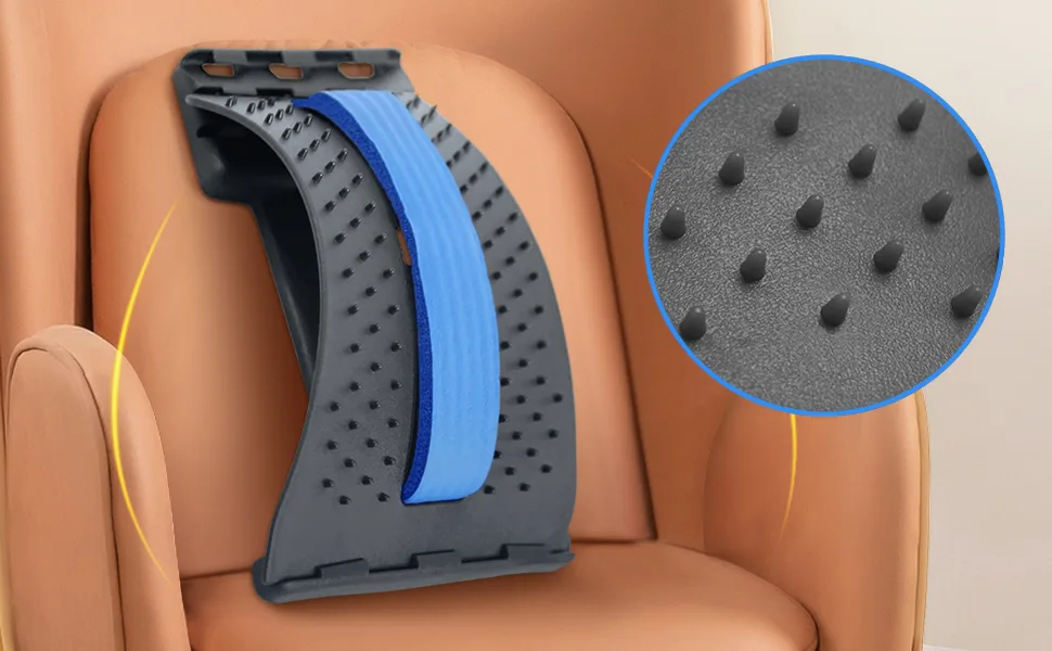 Back stretcher back trainer back stretcher back massager relaxation gift blue - rückendehner orthopädischer