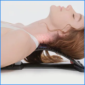 Back stretcher back trainer back stretcher back massager relaxation gift blue - rueckentrainer