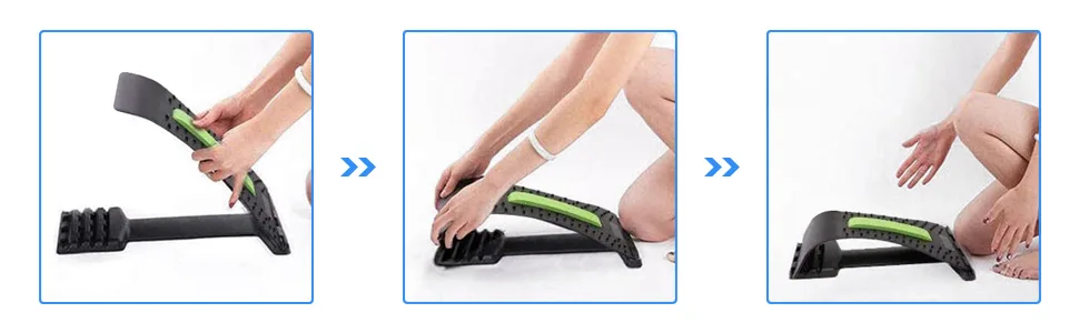 Back stretcher back trainer back stretcher back massager relaxation gift blue - unterer rücken trainingsgerät