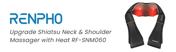 Renpho neck massage device with warmth shoulder massager electric shiatsu massage device for neck and back 3D rotation Massage adjustable speeds - product information 1