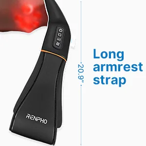 Renpho neck massage device with warmth shoulder massager electric shiatsu massage device for neck and back 3D rotation Massage adjustable speeds - product information 6