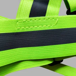 Aykrm warning vest bicycle Reflector vest jogging safety vest adjustable easy for running motorcycle running reflective for adults children black 1 - Solide Verarbeitung