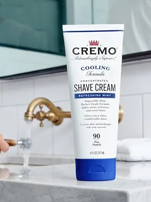 Cremo Concentrated Shave Cream Refreshing Mint 6 fl oz (177 ml) - shave