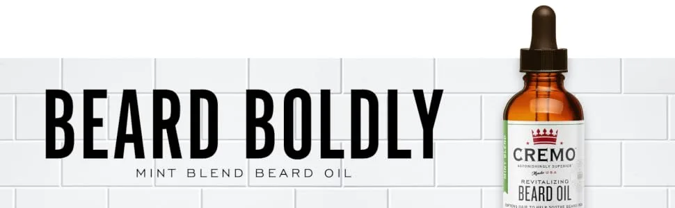 Cremo Beard Oil Wild Mint 1 fl oz (30 ml) - beard