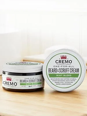 Cremo Beard & Scruff Cream Wild Mint  4 oz (113 g) - beard