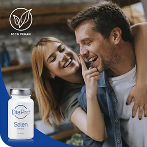 DiaPro selenium complex 365 high-dose selenium tablets with 200 mcg selenium per tablet with selenium methionine and sodium selenit annual supply 100% vegan laboratory test - DiaPro Apo Selen Mood