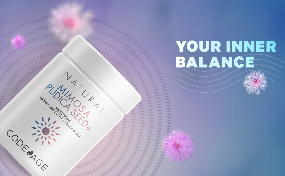 CodeAge Mimosa Pudica Seed+ 120 Capsules - Codeage - Mimosa Pudica - Intestinal Support