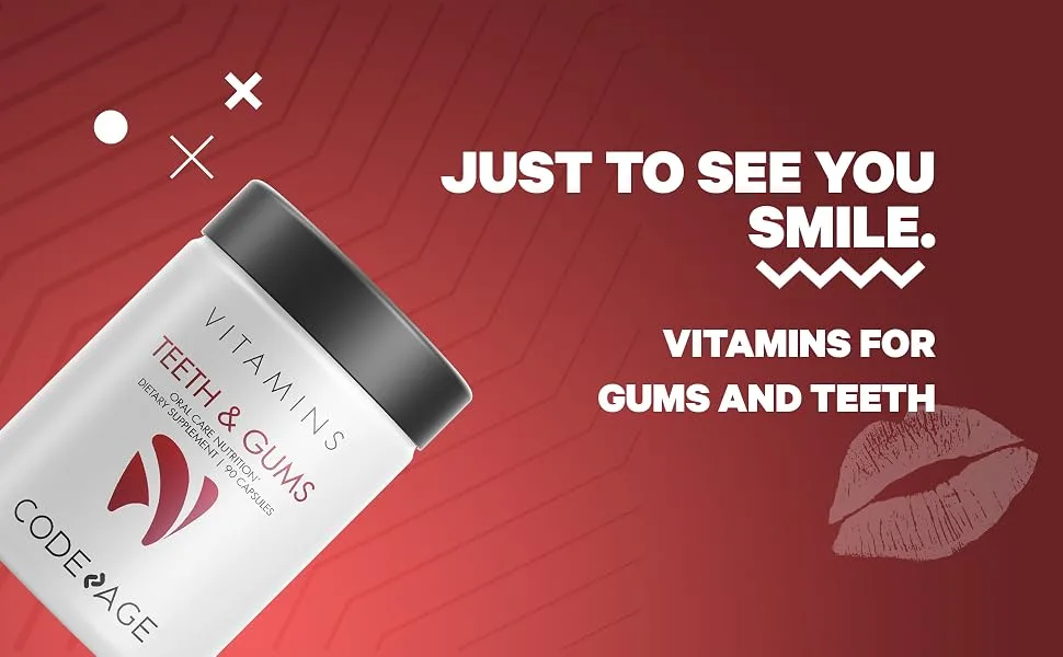 CodeAge Vitamins Teeth & Gums 90 Capsules - Codeage - Teeth And Gums Professional Grade