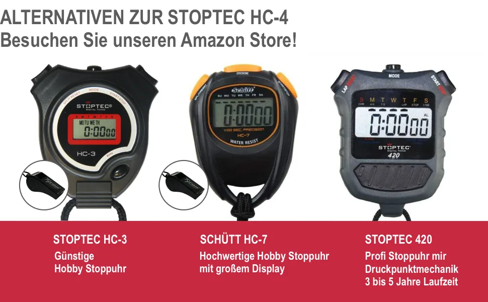 Stoptec stopwatch HC-4 - Digital stopwatch with large display | Hobby | Sport | Leisure | splash-proof | suitable for children - Bild 2