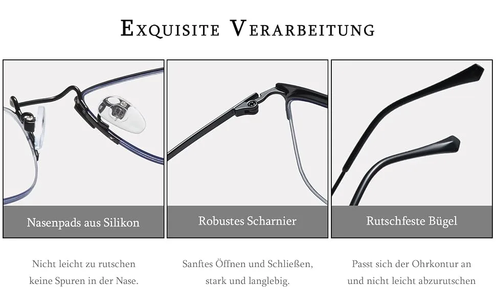 Vevesmundo blue light filter Reading glasses Half frame metal rectangular semi -roar half -glasses reading aid for men 1 piece of silver self -tinting glasses 2.5 x - sonnenlesebrille damen 2.0,sonnenlesebrille damen 2.5,sonnenlesebrille 3 5 dioptrien,sonnenlesebrill
