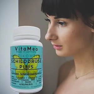 Thyroid gland plus - multi -complex - 200 g selenium - 320 mg L -tyrosine - 200 g folic acid - vitamins - omega 3 - iron - 60 pieces in Germany - schilddrüse hashimoto nahrung ernährung kapseln selen