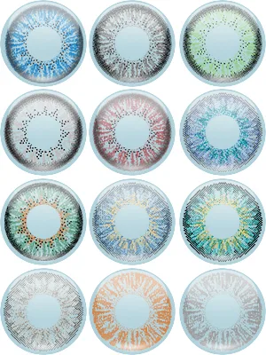 Chromaview 2 Tone Natural Colored Contact Lenses Without Prescription Green (Daily Lenses) - Natural Lenses