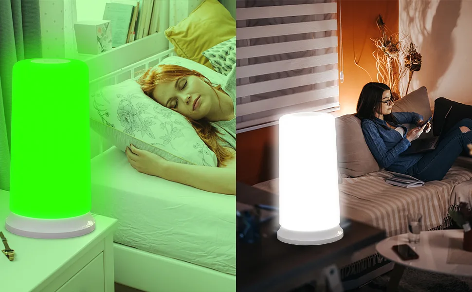 Green white light therapy device for insomnia migraines anxiety sensitivity to light light deep sleep headache hypnotic sleep aids stress relief better sleep - product information 7