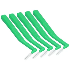 FDIT 5 L-shaped interdental brushes for effective cleaning of plaque and removing braces suitable for dental care (green) - product information 6