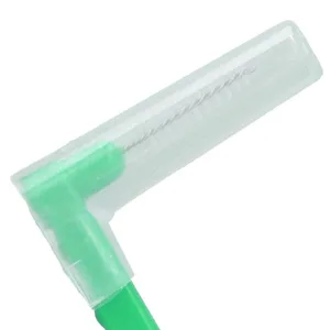 FDIT 5 L-shaped interdental brushes for effective cleaning of plaque and removing braces suitable for dental care (green) - product information 7