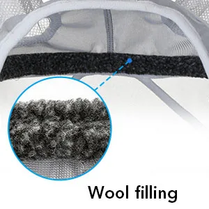 Harrison Howard CareMaster Fly Mask UV Protection without Ears with Nose Protection Silver/Black Thoroughbred (M) Cob (M) Silver/Black - product information 5