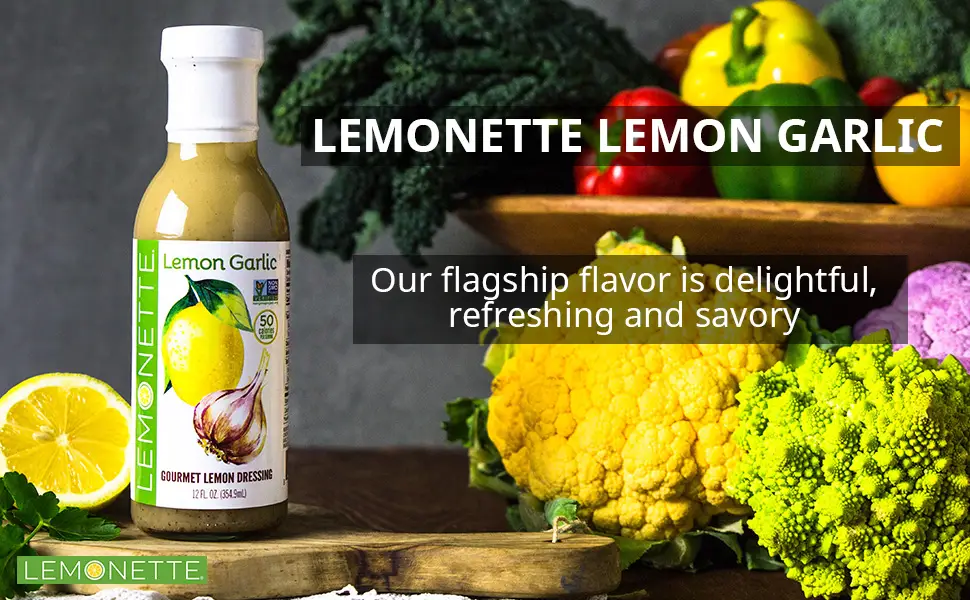 Lemonette Gourmet Lemon Dressing Lemon Garlic 12 fl oz (354.9 ml) - product information 1