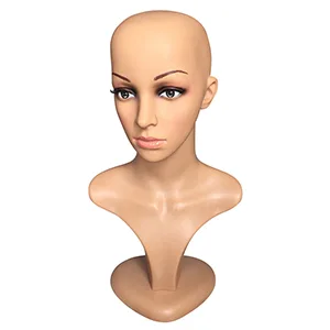 Female training head for hairdressing also suitable as a model head for wigs glasses hat - product information 4