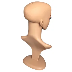 Female training head for hairdressing also suitable as a model head for wigs glasses hat - product information 6