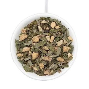 Vahdam Ginger Mint Green Tea (200g) aromatic & delicious |Mixture of ginger & mint |100% pure green tea leaves |Broot called/iced tea - product information 4