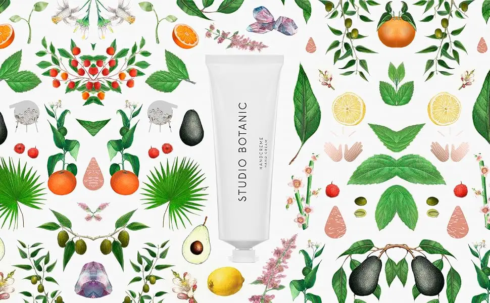 Studio botanic hand cream - quickly inserted & not fatty - 50 ml alutube - 100% purely natural - certified vegan natural cosmetics - Handcreme vegane Naturkosmetik
