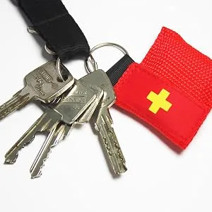 Worldconnection 10x Set ventilation mask ventilation cloth ventilation foil red CPR mask - Schlüssel