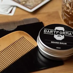 BartFormat - beard care set for men |Bart care set (6-part) with beard oil beard balm beard shears beard brush beard and base bag - Komplett-Set