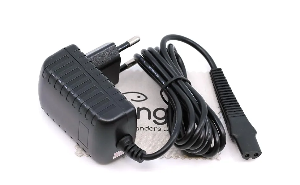 Charger suitable for brown XT3 XT5 Series X Style Master (King C Gillette) (replaced 81741500) charging cable razor with Mungoo display cleaning cloth - 818020