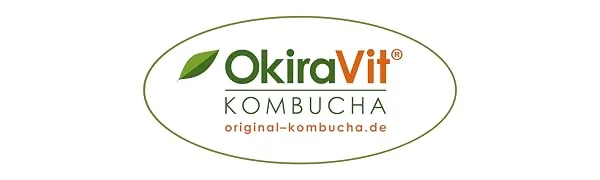 Original KOMBOCHA-TEEEE EEEEPHILZ Premium Quality + Bio Kombucha drink instructions + growth guarantee.From the Bad Kohlgrub from Okiravit (set for 1 liter) - OkiraVit Logo, Kombucha, Scoby