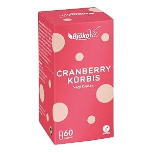 Cranberry capsules from Bj kovit |Vegan & without additives |High -dose cranberry tablets (capsules) with pumpkin extract + vitamin C + selenium - cranberry