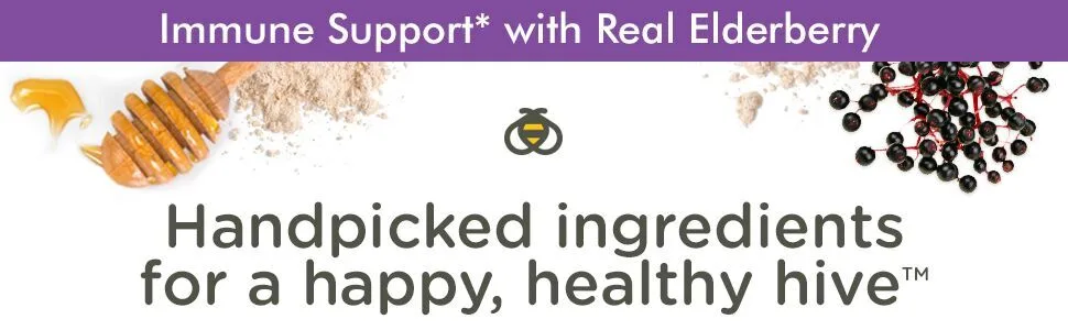 Zarbee's Black Elderberry Syrup with Real Elderberry Vitamin C and Zinc For Children 2 Years + 4 fl oz (118 ml) - zarbees, elderberry, immune support, real elderberry, vitamin c, zinc, elderberry gummies, gummies