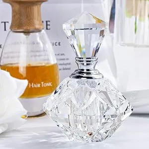 H&D Clear Art Carved Crystal Empty Mini Refillable Perfume Bottle 5ml Style*3 - product information 4