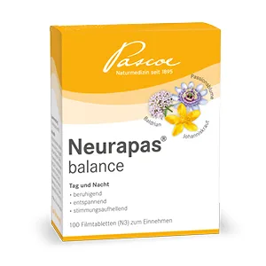 Neurapa's balance: 5 x 100 tablets - vegetable antidepressant - St. John's wort passion flower & valerian - ambiguous relaxing & calming - Packshot Neurapas 100 Stück