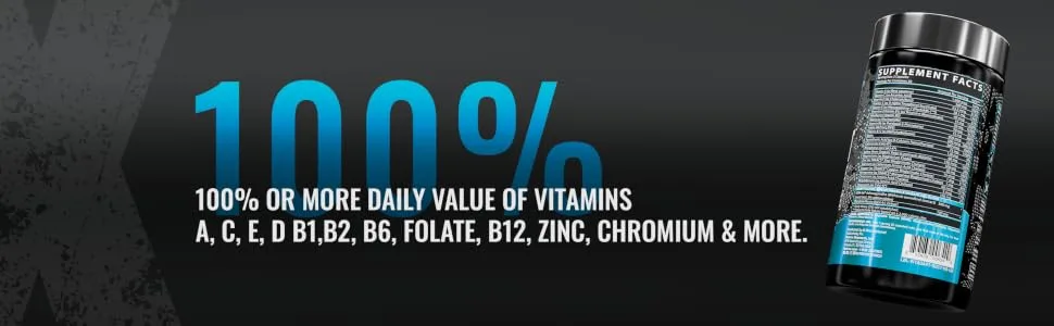 Nutrex Research Vitadapt Complete Sports Multivitamin 90 Tablets - vitamin c, vitamin b complex, b12, zinc chromium daily multivitamin