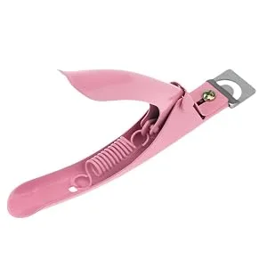 Pink Nail Clipper Manicure Tool Acrylic Gel False Nail Clipper/Edger Tips Nail Professional by Boolavard TM - Damen Nagelknipser