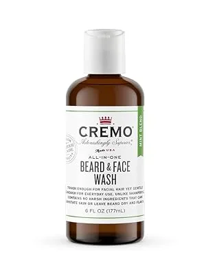Cremo All-In-One Beard & Face Wash Mint Blend 6 fl oz (177 ml) - beard